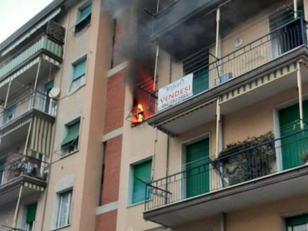 Melara, incendio in un appartamento