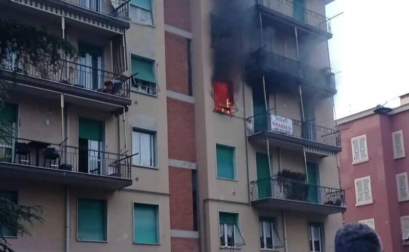 Melara, incendio in un appartamento