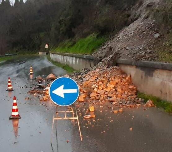 Strada provinciale interrotta