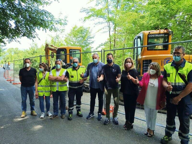 Aperto il cantiere per sistemare le frane di Falcinello 