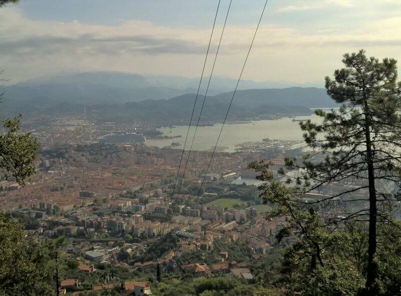 Panorama della Spezia dal Monte Parodi