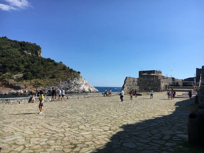 Piazza Spallanzani a Porto Venere