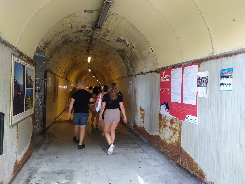 Il tunnel di Manarola