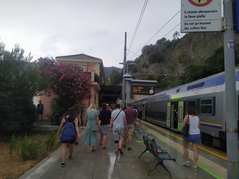 La stazione ferroviaria di Monterosso
