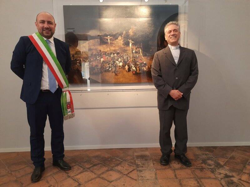 Montebello e Chiantaretto all'inaugurazione della mostra di Roma