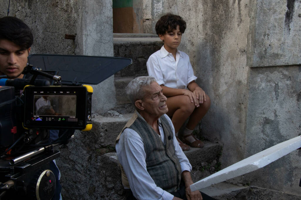 Eros Pagni sul set di "Al di là del mare"