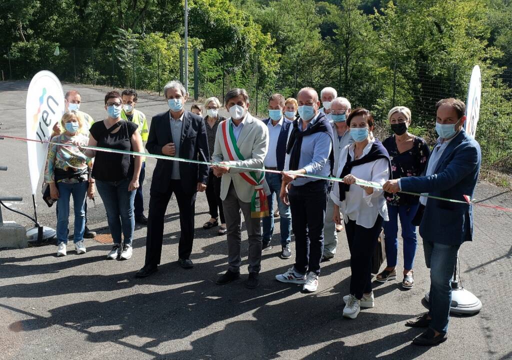 L'inaugurazione del Centro di raccolta di Acam Ambiente a Sesta Godano