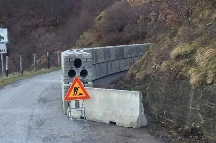 Strada provinciale SP25 in Località Orneto a Sesta Godano