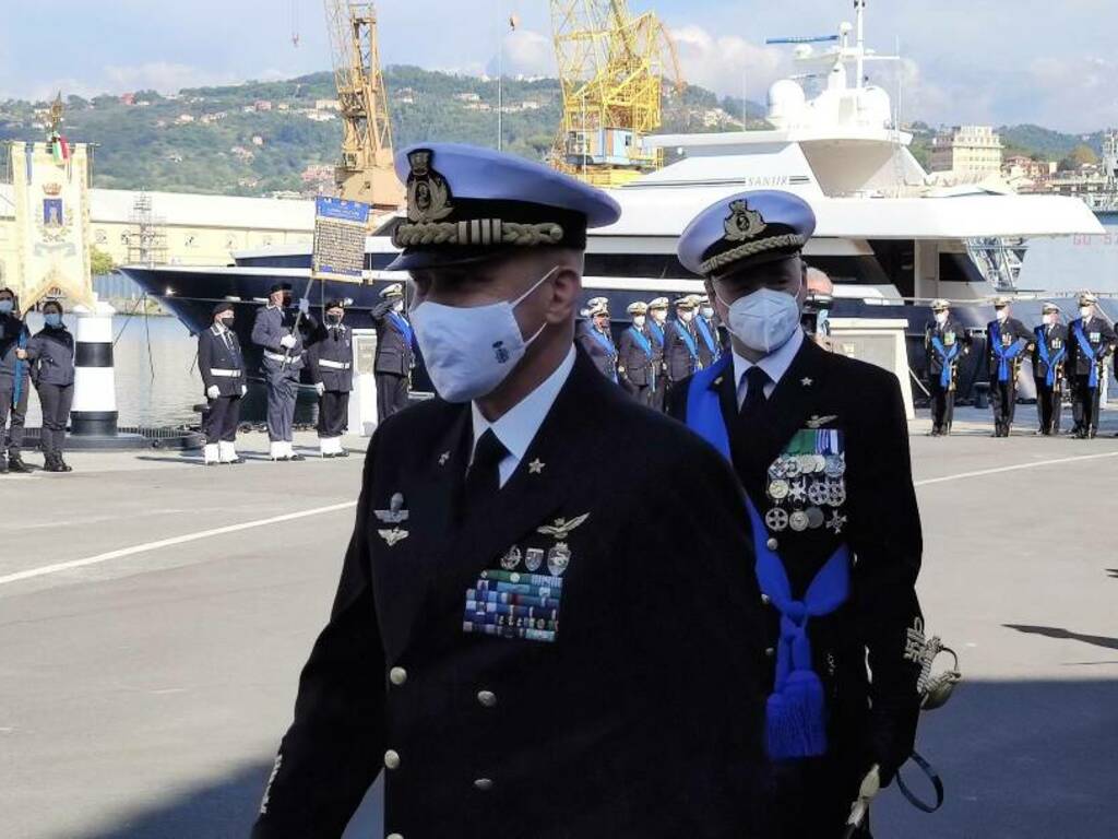 L'avvicendamento tra gli ammiragli Lazio e Ribuffo al vertice del Comando marittimo Nord