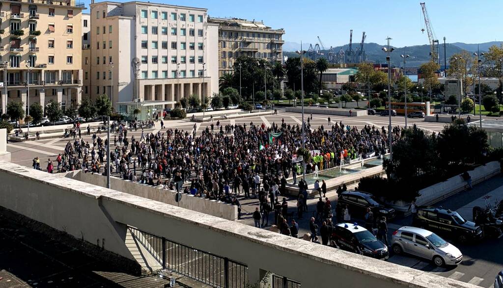 Manifestazione No Green Pass