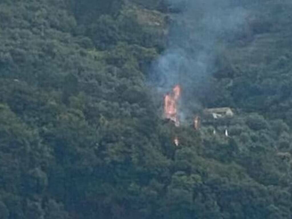 Principio d'incendio al Mesco, l'intervento dei vigili del fuoco