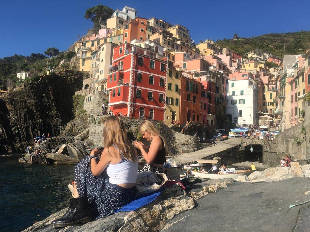 Turiste a Riomaggiore