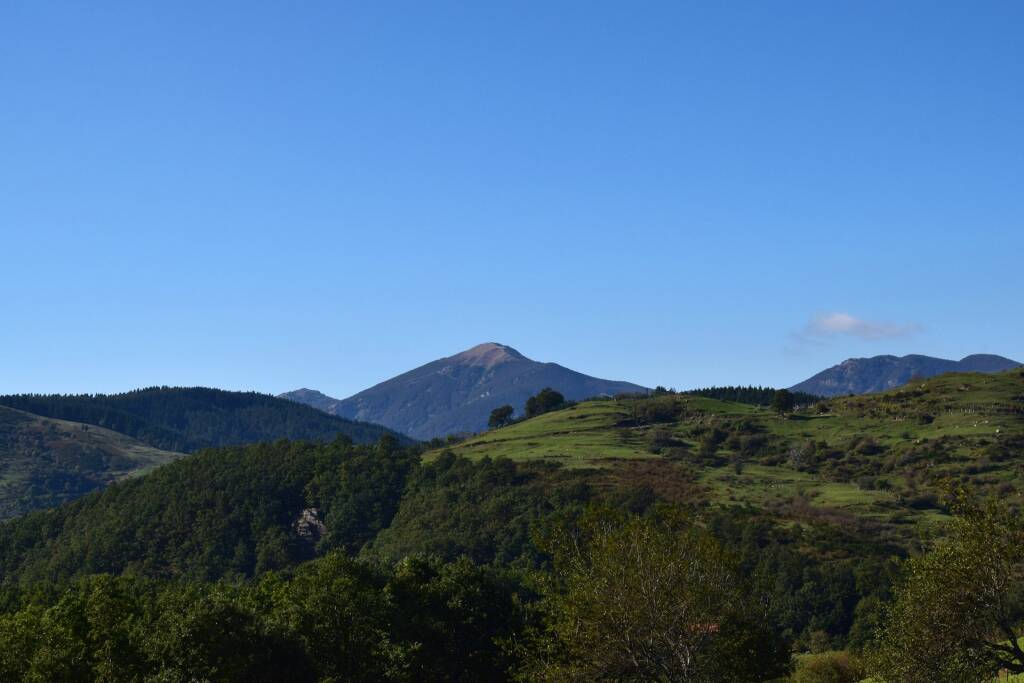 l monte Gottero dall'Alta via dei monti liguri,nel tratto passo del Rastrello-passo dei Casoni (2021) (foto Giorgio Pagano)