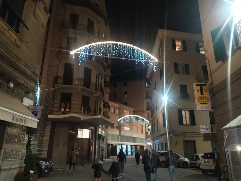 Luci natalizie in centro città