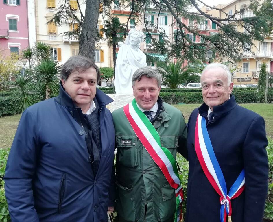 I sindaci Giovannetti (Pietrasanta), Paoletti (Lerici) e Galy (Mougins)