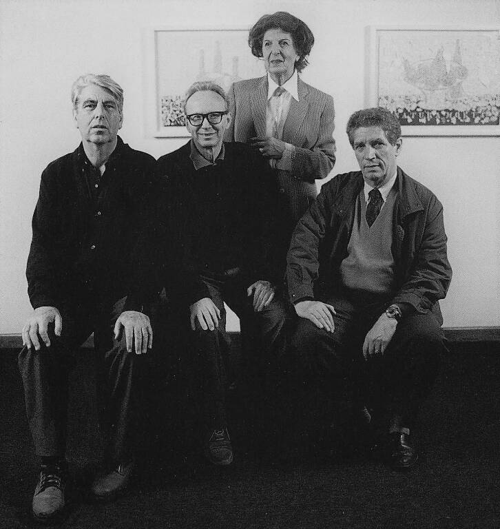 Il gruppo del Gabbiano: Fernando Andolcetti,Mauro Mauro Manfredi,Clara Milani e Cosimo Cimino (1995) (foto Paola Zucchello)