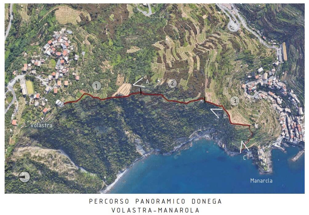 La riqualificazione del sentiero Donega tra Manarola e Volastra