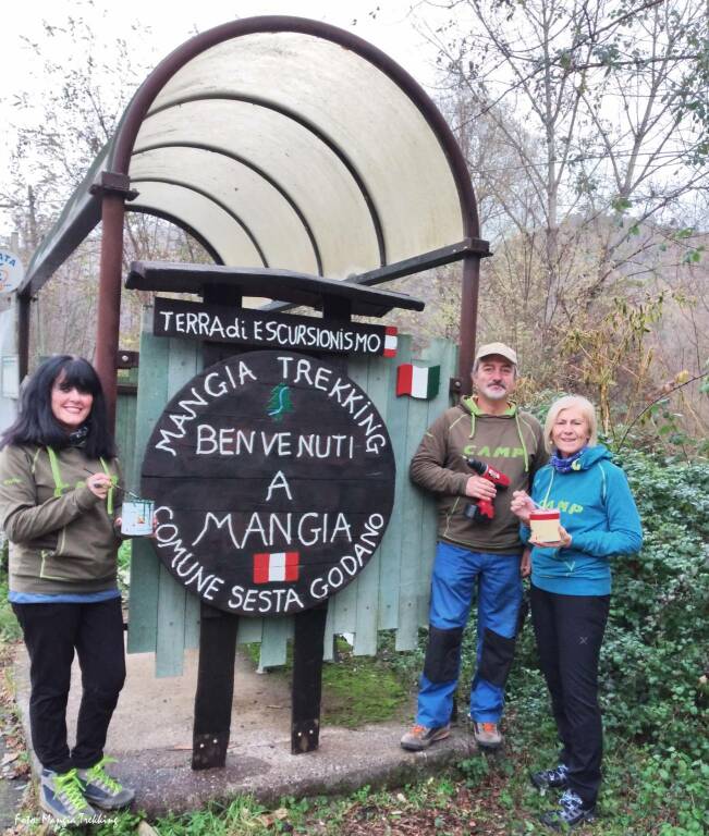 Mangia Trekking, intervento sulla pensilina di Mangia