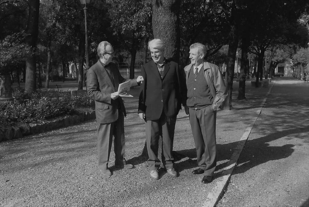 Mauro Manfredi,Fernando Andolcetti e Cosimo Cimino (2001) (foto Paola Zucchello)