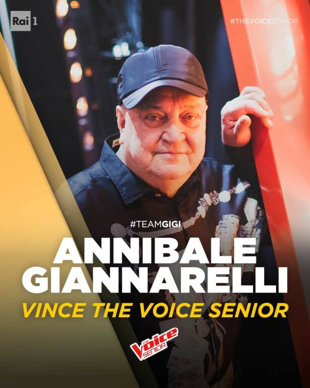 Annibale Giannarelli vince The Voice Senior 2022