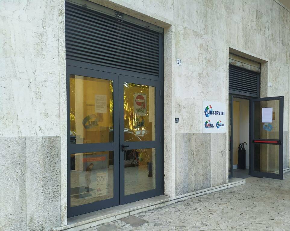 La sede di Uilservizi alla Spezia, in Via Persio