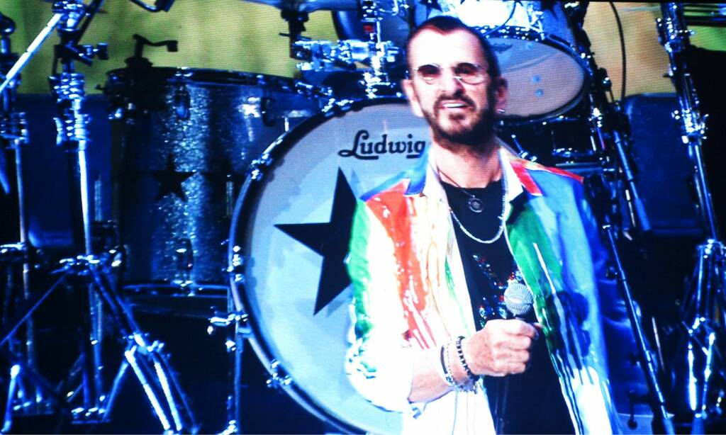 Lucca, piazza Napoleone, concerto di Ringo Starr e della All Starr Band, 8 aprile 2018 (foto Giorgio Pagano).