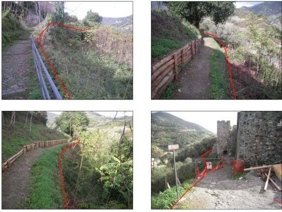 I punti di partenza e di arrivo in tutte. Monorotaie alle Cinque Terre