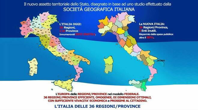 La proposta della Società geografica italiana