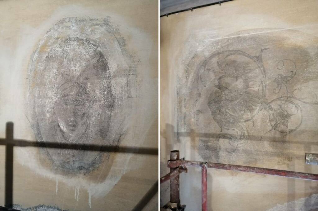 Gli affreschi di Palazzo Bronzi tornano alla luce