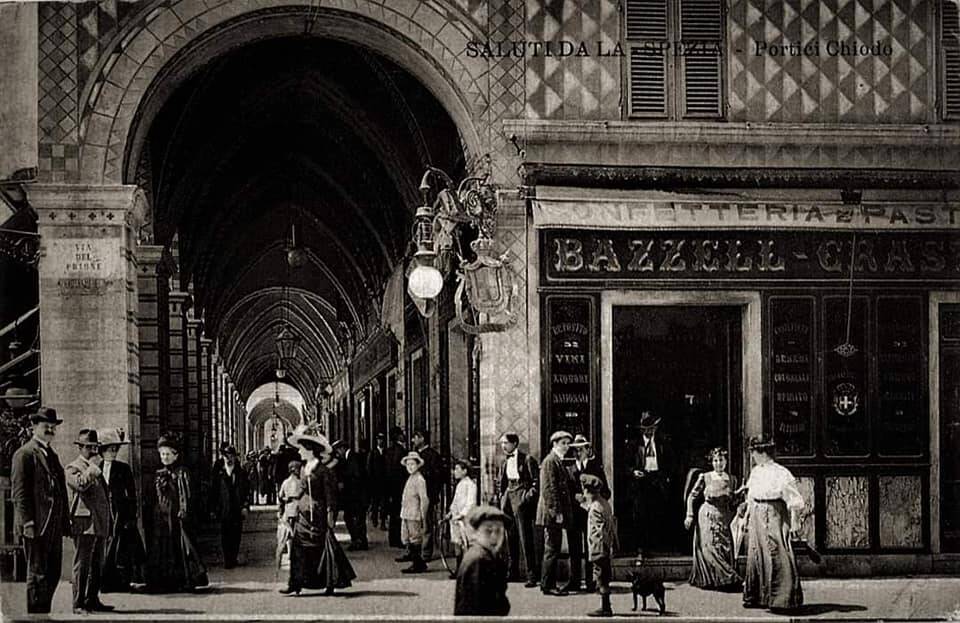 Via Chiodo in una foto d'epoca