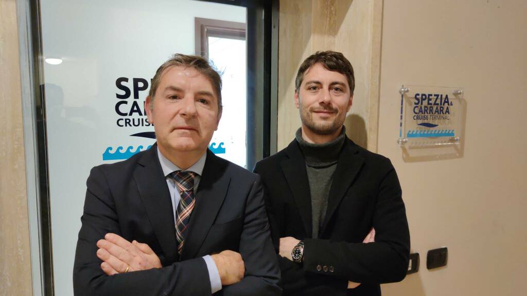 Daniele Ciulli e Giacomo Erario, direttore generale e direttore operativo di Spezia & Carrara Cruise Terminal