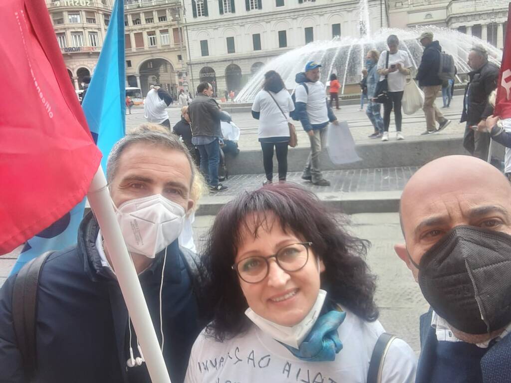 Sindacati a Genova con i lavoratori e le lavoratrici Oss