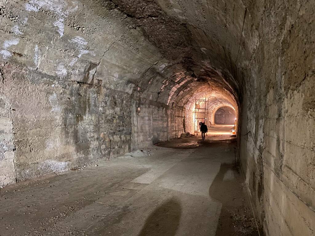 Sopralluogo lavori tunnel antiaereo e area ex Convento delle Clarisse