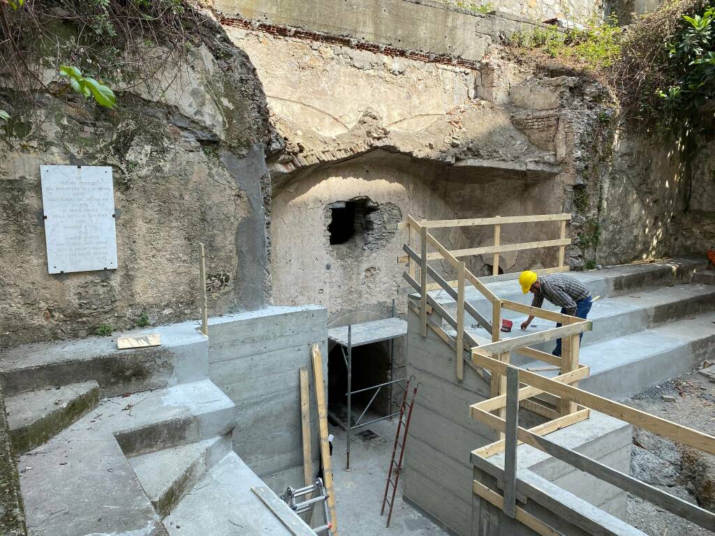 Sopralluogo lavori tunnel antiaereo e area ex Convento delle Clarisse