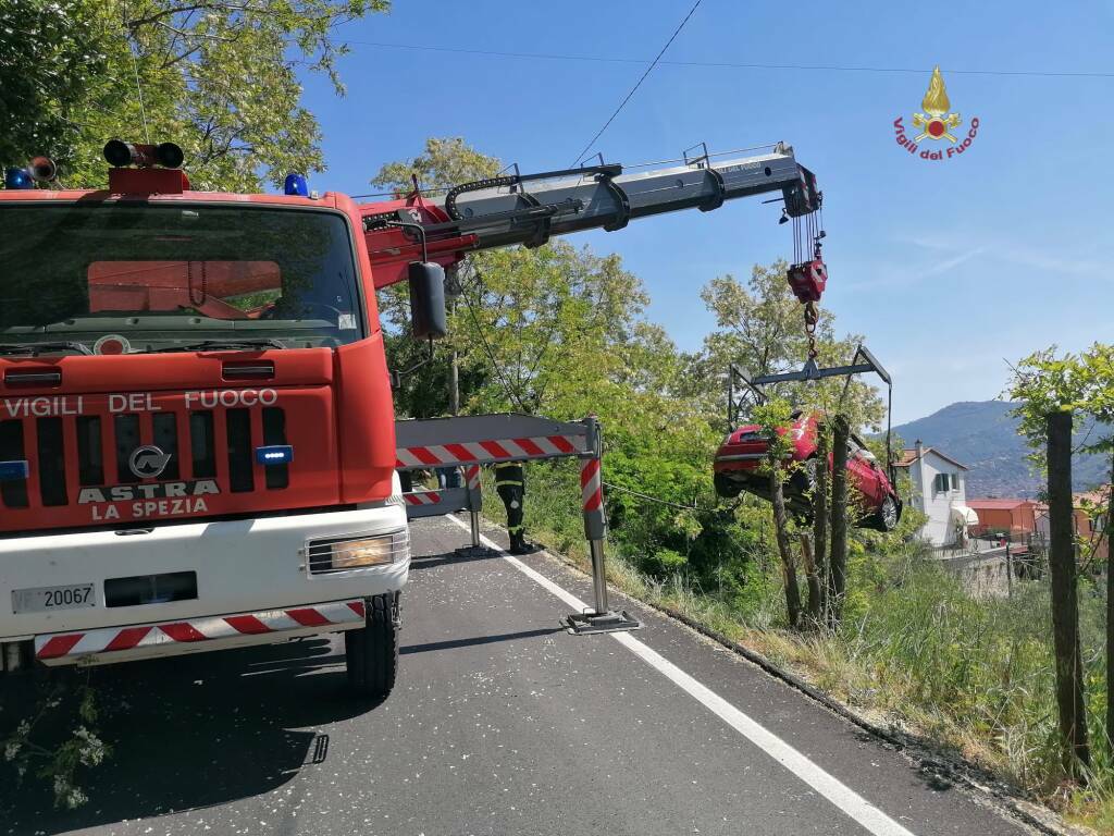Intervento dei vigili del fuoco a Sarbia