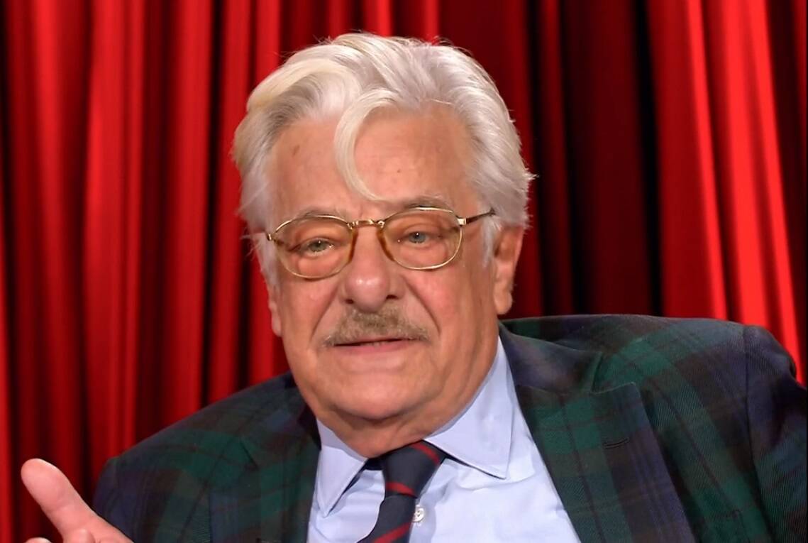 Giancarlo Giannini ospite di Pierluigi Diaco a Ti Sento, Rai 2, nel maggio 2022