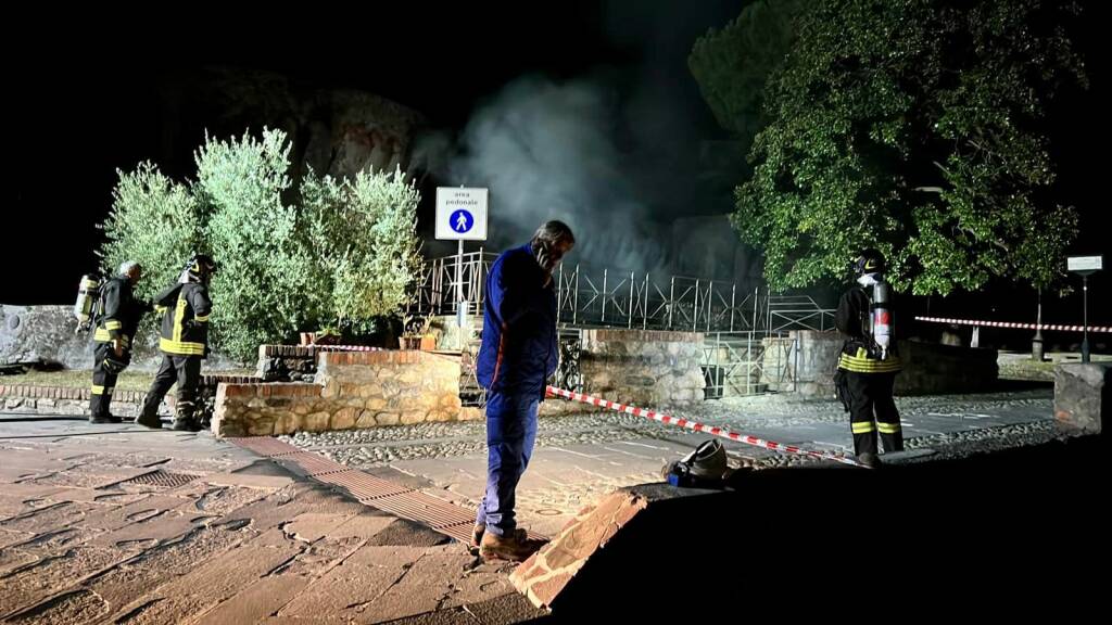 Tecnici e Vigili del fuoco alla Fortezza