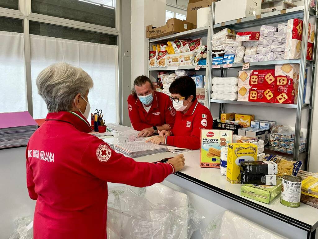 I volontari della Croce Rossa