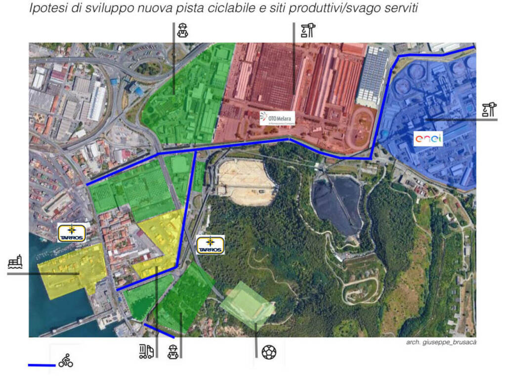 Il progetto per una pista ciclabile e un'area verde a Fossamastra