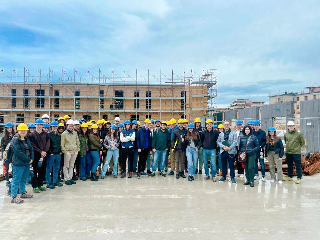 Delegazioni universitarie in visita al cantiere Poggi-Carducci