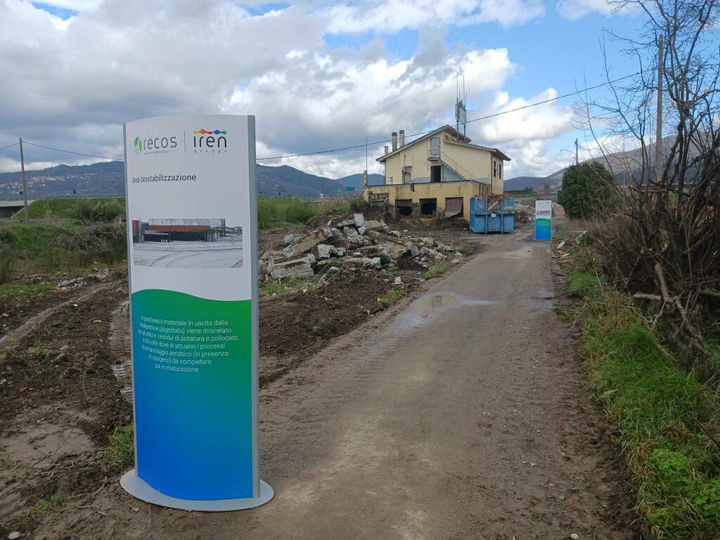 Primo sopralluogo al cantiere del biodigestore Saliceti