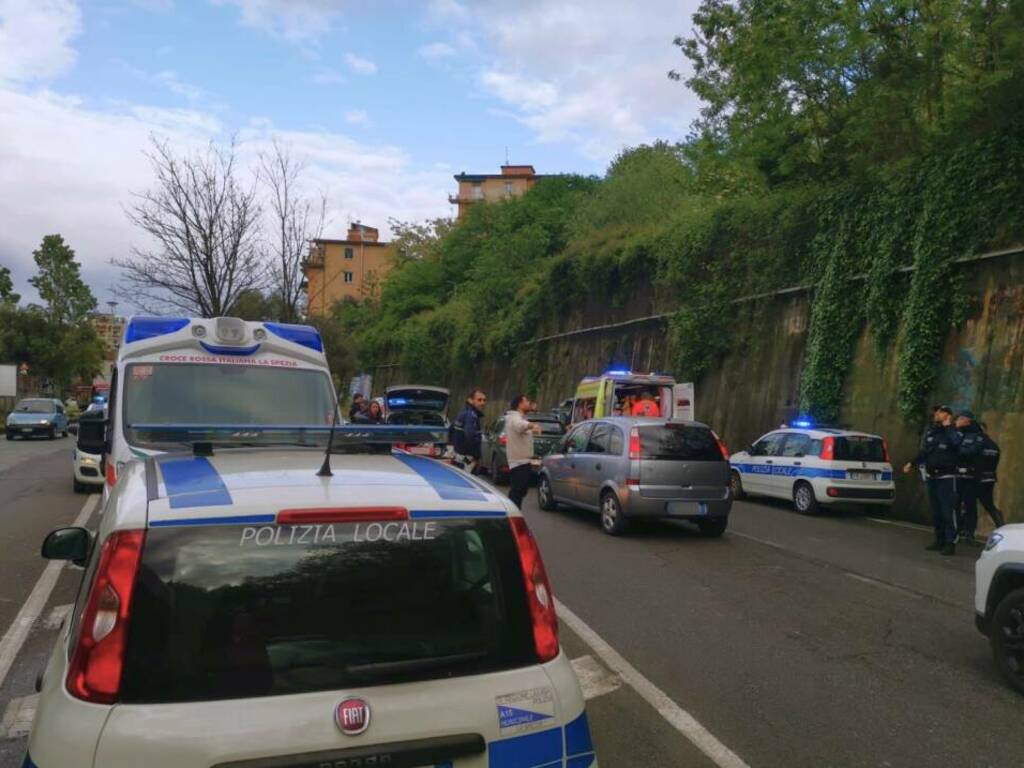 Incidente stradale in Via Crispi